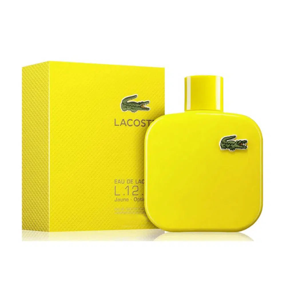 Lacoste Eau de Lacoste L.12.12 Jaune Optimistic 100ml EDT Hombre - Noir Perfumeria